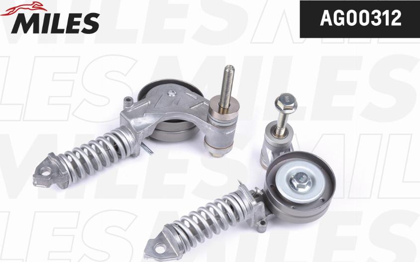 Miles AG00312 - Tendeur de courroie, courroie trapézoïdale à nervures droxauto.com