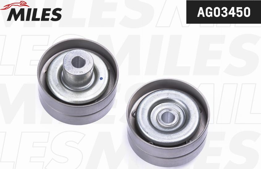 Miles AG03450 - Poulie renvoi / transmission, courroie trapézoïdale à nervures droxauto.com