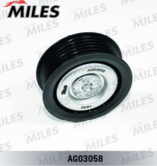 Miles AG03058 - Poulie renvoi / transmission, courroie trapézoïdale à nervures droxauto.com