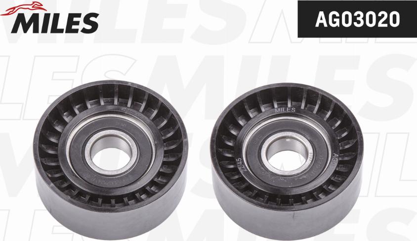 Miles AG03020 - Tendeur de courroie, courroie trapézoïdale à nervures droxauto.com
