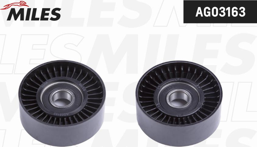 Miles AG03163 - Tendeur de courroie, courroie trapézoïdale à nervures droxauto.com