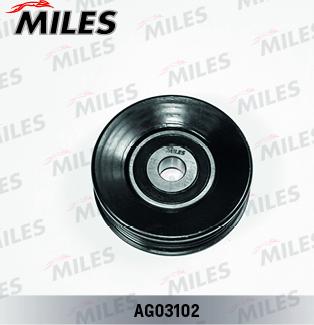 Miles AG03102 - Poulie renvoi / transmission, courroie trapézoïdale à nervures droxauto.com