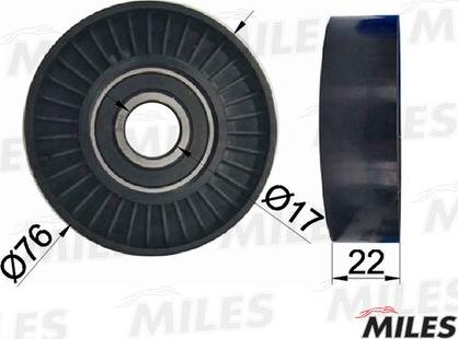 Miles AG03185 - Tendeur de courroie, courroie trapézoïdale à nervures droxauto.com