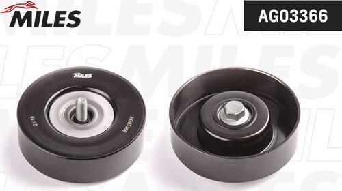 Miles AG03366 - Poulie renvoi / transmission, courroie trapézoïdale à nervures droxauto.com