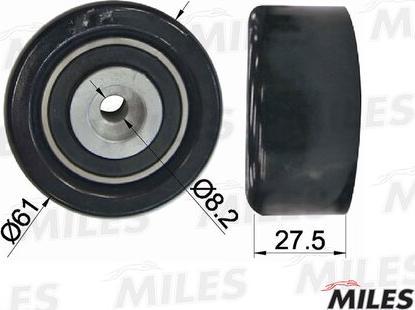 Miles AG02019 - Poulie renvoi / transmission, courroie de distribution droxauto.com