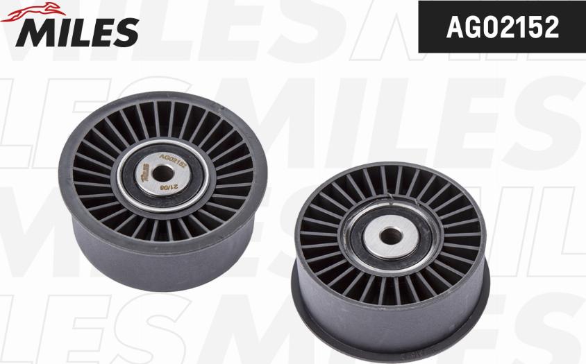 Miles AG02152 - Poulie renvoi / transmission, courroie de distribution droxauto.com