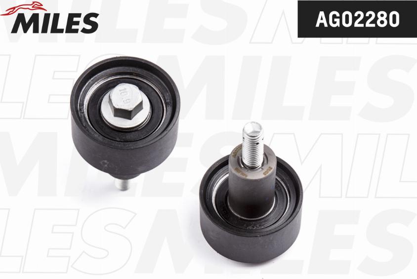 Miles AG02280 - Poulie renvoi / transmission, courroie de distribution droxauto.com