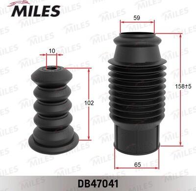 Miles DB47041 - Kit de protection contre la poussière, amortisseur droxauto.com