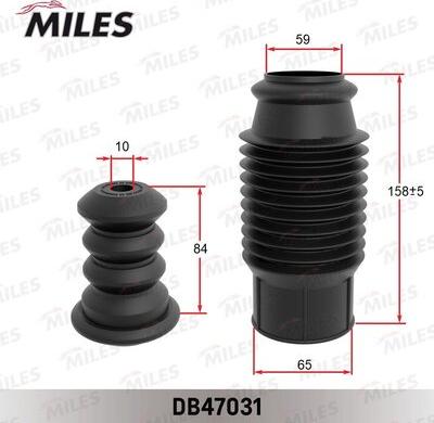 Miles DB47031 - Kit de protection contre la poussière, amortisseur droxauto.com