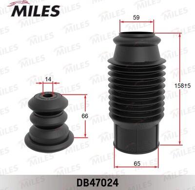 Miles DB47024 - Kit de protection contre la poussière, amortisseur droxauto.com