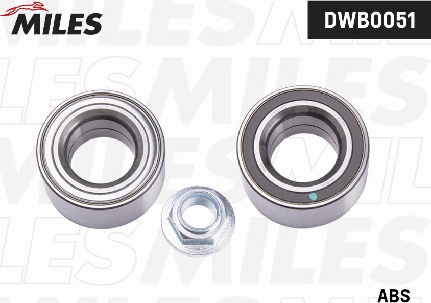 Miles DWB0051 - Kit de roulements de roue droxauto.com
