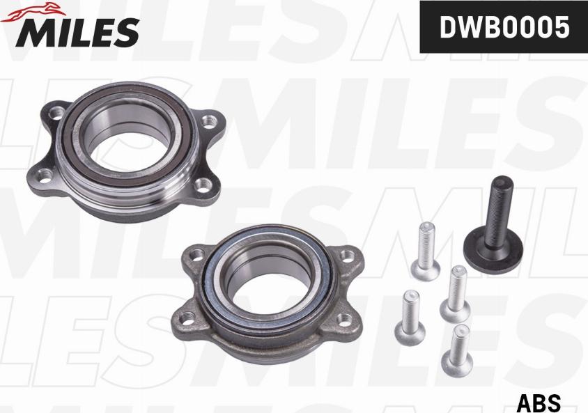 Miles DWB0005 - Kit de roulements de roue droxauto.com