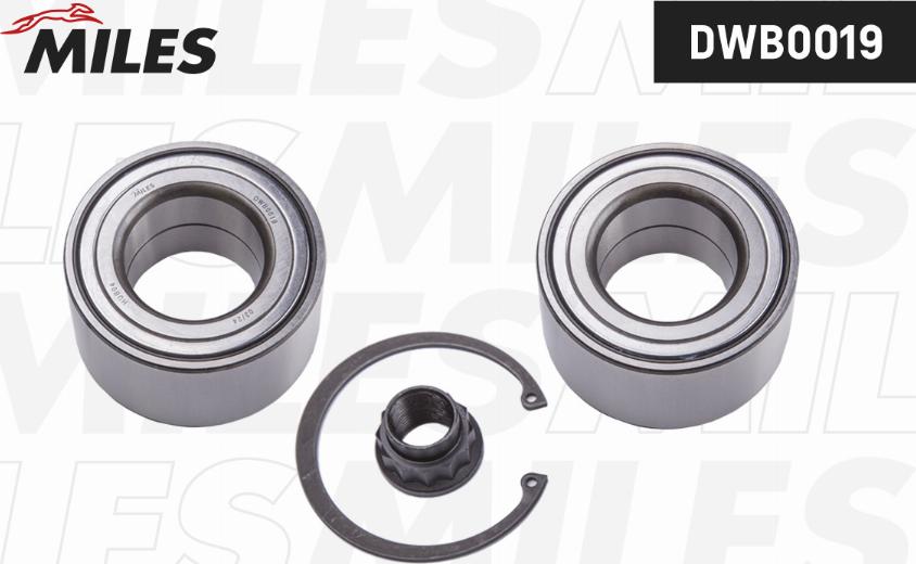 Miles DWB0019 - Kit de roulements de roue droxauto.com