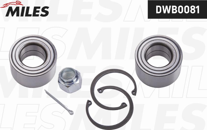 Miles DWB0081 - Kit de roulements de roue droxauto.com