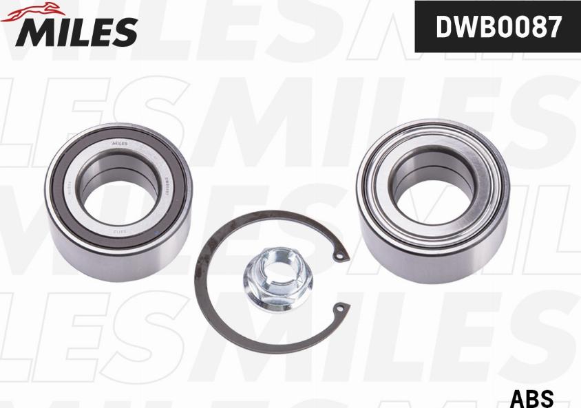 Miles DWB0087 - Kit de roulements de roue droxauto.com