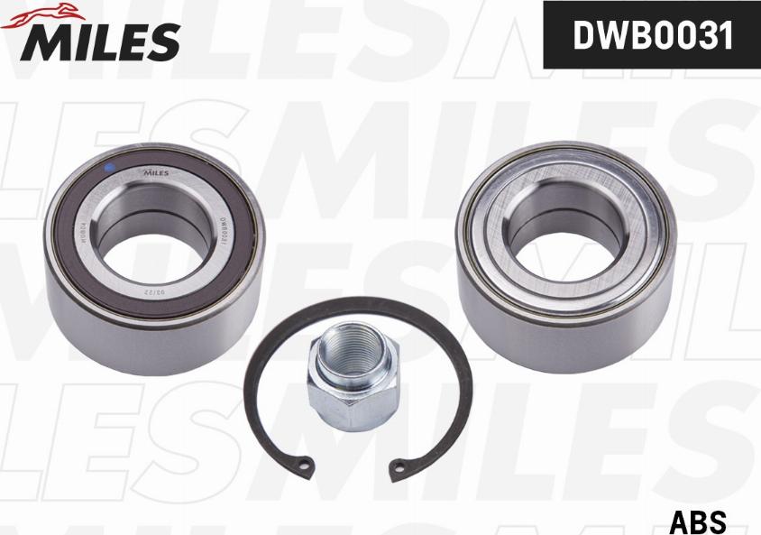 Miles DWB0031 - Kit de roulements de roue droxauto.com