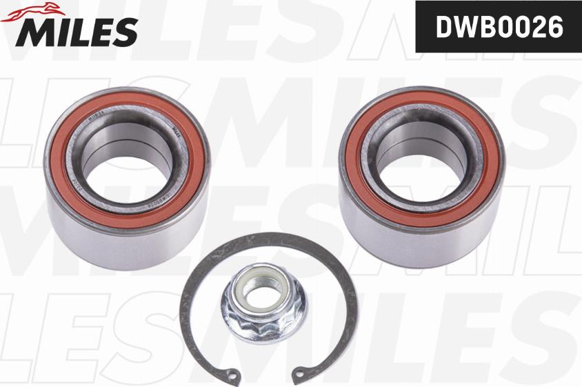 Miles DWB0026 - Kit de roulements de roue droxauto.com