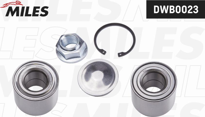 Miles DWB0023 - Kit de roulements de roue droxauto.com