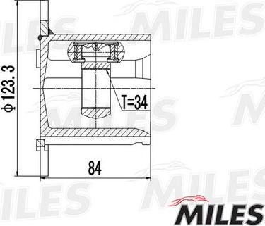 Miles GA10058 - Jeu de joints, arbre de transmission droxauto.com