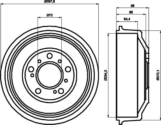 Mintex MBD041 - Tambour de frein droxauto.com