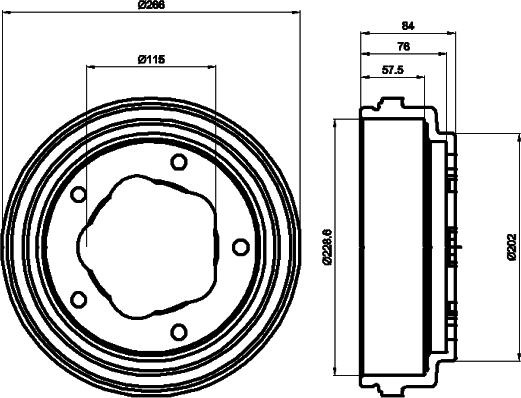 Mintex MBD015 - Tambour de frein droxauto.com