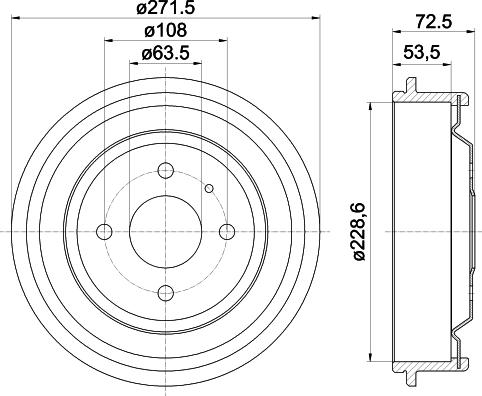 Mintex MBD038 - Tambour de frein droxauto.com