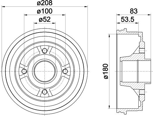 Mintex MBD024 - Tambour de frein droxauto.com