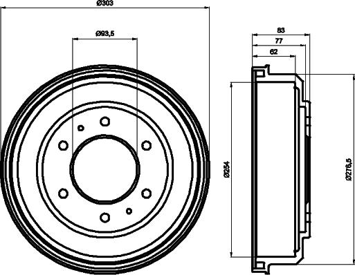 Mintex MBD128 - Tambour de frein droxauto.com
