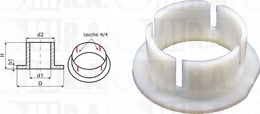 MI.R.A. 36/1434 - Douille, arbre de direction droxauto.com