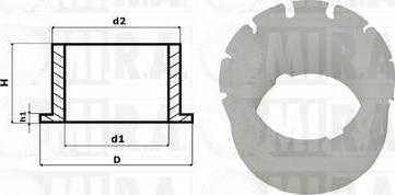 MI.R.A. 36/1317 - Kit supplémentaire, crémaillière de distribution droxauto.com