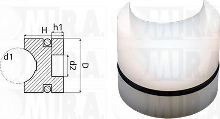MI.R.A. 36/1205 - Douille, arbre de direction droxauto.com