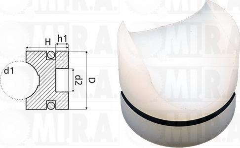 MI.R.A. 36/1206 - Douille, arbre de direction droxauto.com