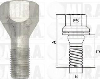 MI.R.A. 29/1698 - Vis de roue droxauto.com