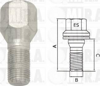 MI.R.A. 29/1670 - Vis de roue droxauto.com