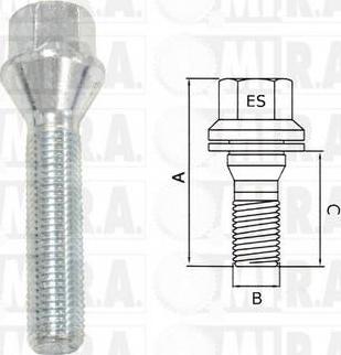 MI.R.A. 29/1672 - Vis de roue droxauto.com