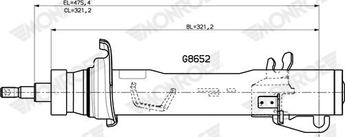 MONROE G8652 - Amortisseur droxauto.com