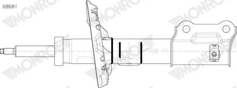 MONROE G8681 - Amortisseur droxauto.com