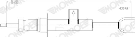 MONROE G2579 - Amortisseur droxauto.com