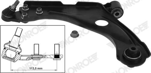 MONROE L28J07 - Bras de liaison, suspension de roue droxauto.com