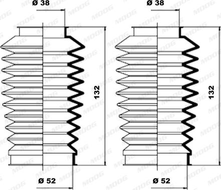 MOOG K150040 - Jeu de joints-soufflets, direction droxauto.com
