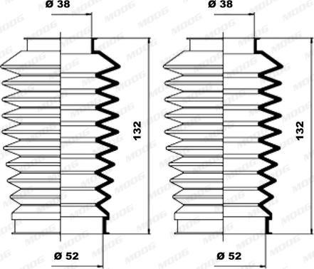 MOOG K150100 - Jeu de joints-soufflets, direction droxauto.com