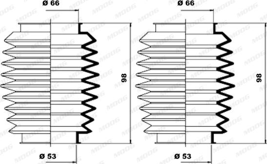MOOG K150137 - Jeu de joints-soufflets, direction droxauto.com