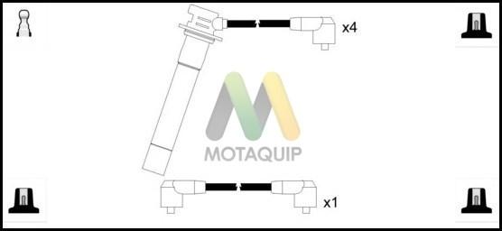 Motaquip LDRL1457 - Kit de câbles d'allumage droxauto.com