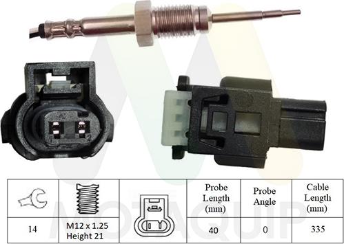 Motaquip LVET444 - Capteur, température des gaz droxauto.com
