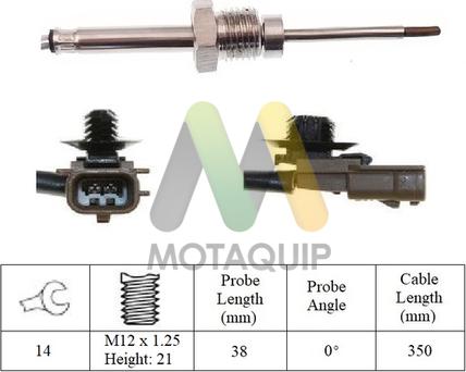 Motaquip LVET425 - Capteur, température des gaz droxauto.com