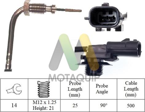 Motaquip LVET366 - Capteur, température des gaz droxauto.com