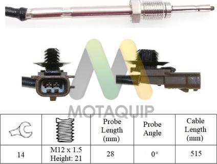Motaquip LVET367 - Capteur, température des gaz droxauto.com