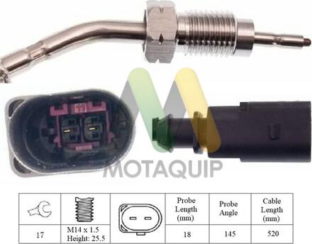 Motaquip LVET389 - Capteur, température des gaz droxauto.com