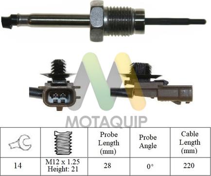 Motaquip LVET381 - Capteur, température des gaz droxauto.com
