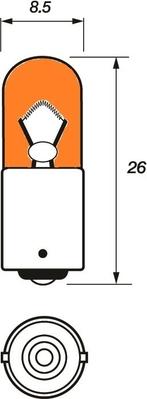 Motaquip VBU233A - Ampoule, feu clignotant droxauto.com